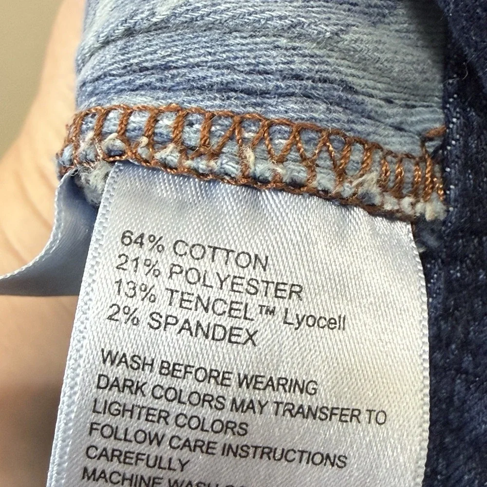 Tommy Bahama Jeans Mens 32 Blue Boracay Straight Leg Dark Wash Stretch Denim